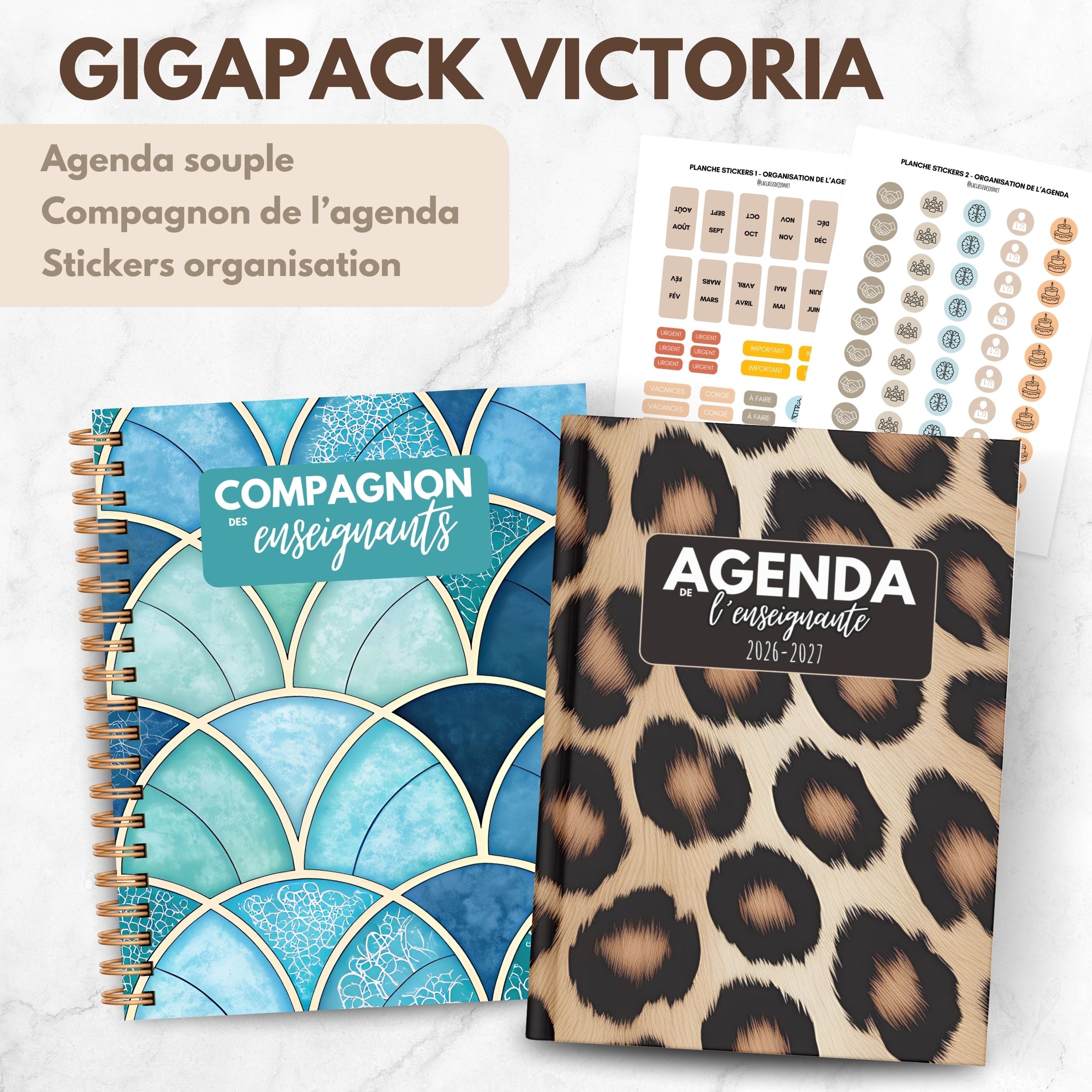 Agenda de l'enseignante VICTORIA