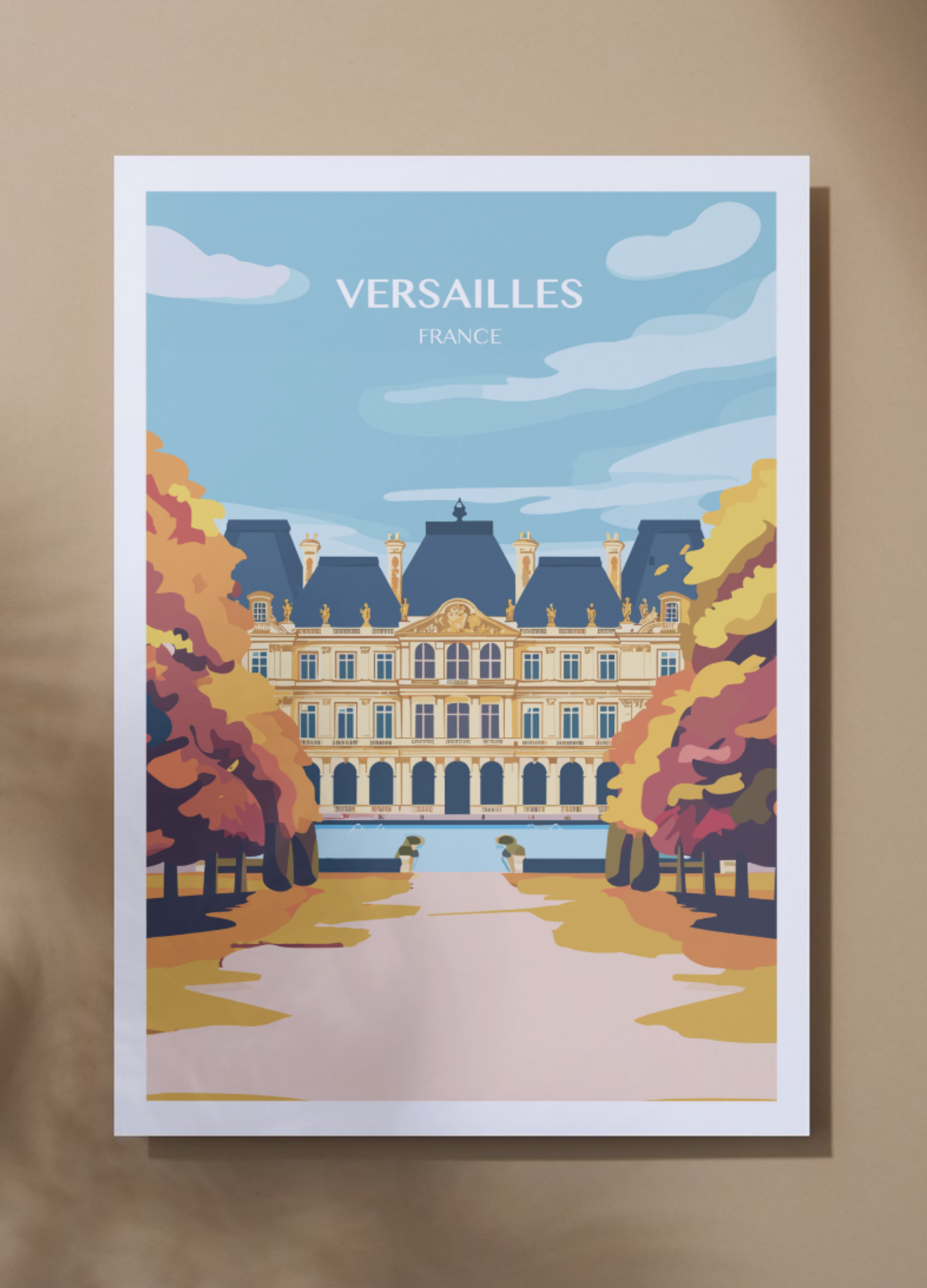 Affiche voyage à Versailles 🇫🇷