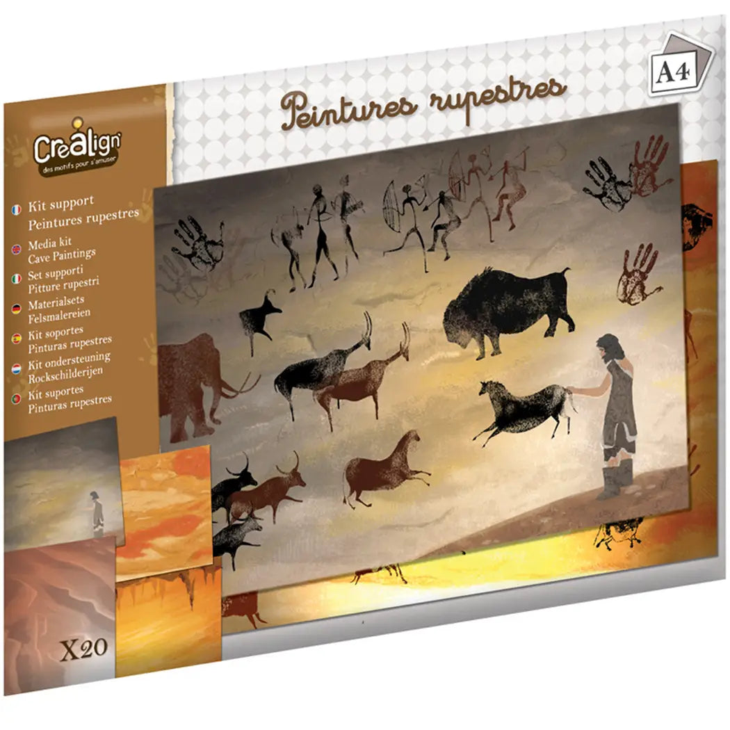 Feuilles supports - Peintures rupestres